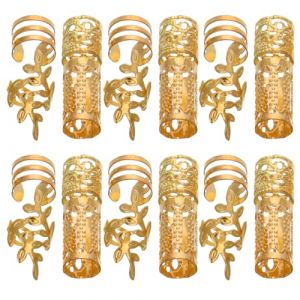 MAGICLULU Anneaux de Cheveux Creux 40 Pi&egrave;ces en Fer pour Tresses Accessoires R&eacute;sistants pour Extensions et Dreadlocks Femmes (PanYuan Electronic, neuf)