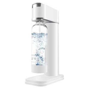 kisidus Machine &agrave; Soda Appareil &agrave; Gazeifier l'eau avec Bouteille PET de 1 Litre pour Gaz&eacute;ification Domestique sans BPA - Blanc A (XHRZ-EU, neuf)
