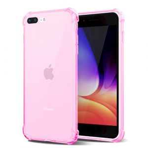 Svanove &Eacute;tui Transparent en Silicone TPU Souple pouriPhone 7 Plus/iPhone 8 Plus, avec Protection Anti-Choc et pour la Cam&eacute;ra, Claire Rose (XKKJ US, neuf)