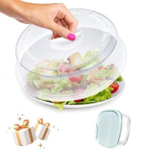 ELENANO | Cloche Micro Onde | Couvercle Micro Ondes | Cloche Micro-Onde | Cloche Micro Onde Sans BPA | Cloche Micro Ondes | Couvercle Micro Onde | Cloche Micro Ondes 24 cm | Avec 1 bo&icirc;tes Gratuits (TITIBU LLC, neuf)