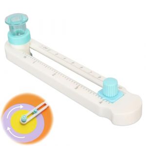 Massicots &agrave; Lame Rotative, Coupe-Cercle Circulaire R&eacute;glable, 360 Degr&eacute;s Mini Outil de Coupe de Papier Circulaire Diam&egrave;tre Minimum 2 cm, Coupe-Papier et Tondeuse pour Papier Cartonn&eacute;, Papier (Wjyvrvr, neuf)