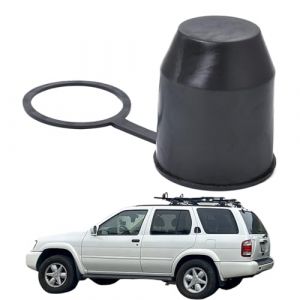 Cache Boule Attelage, Capuchon De Protection pour Attelage De Remorque avec Anneau D'arr&ecirc;t, Universel 50mm Capuchon, Prot&egrave;ge Boule D'Attelage en Plastique pour Voiture, Camping-Car, Motorhome (shengjim, neuf)