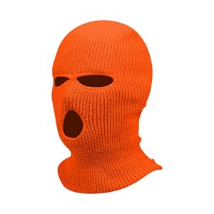Cagoule Hiver Mode Balaclava Tricot&eacute; Int&eacute;gral 3 Trous Homme Chapeau Tricot&eacute; Femme Hiver V&eacute;lo Ski Cagoule Unisexe Sports (VJOAIDJOI, neuf)