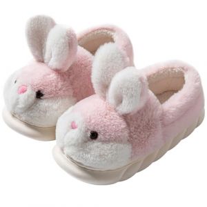 LANFIRE Pantoufles animaux femmes Chaussons lapin Chaussons hiver peluche Chaussons coton maison (Pink shoes, Adulte, Femme, 40, Num&eacute;rique (intervalle), Syst&egrave;me Taille Chaussures EU, 41, Moyen) (LANFIRE, neuf)