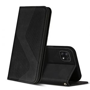 ZONNAVI Coque pour Samsung Galaxy A22 5G, Premium Étui Housse en Cuir de Protection avec [Emplacements Cartes] [Magnetique], Clapet Folio Portefeuille pour Samsung Galaxy A22 5G (Noir) (ZONNAVI, neuf)