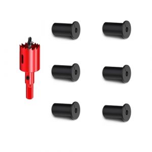 DuDuZui 6 Pièces 19mm Boîtier Mural pour Câble Starlink, Noir Grilles Murales Grille Câble Ethernet d'alimentation pour Câble Starlink et Trous de Fil de Meubles, avec 1 Scie Cloche (Noir, 19mm) (FastSolar, neuf)