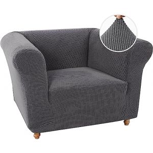 WJHDWYD Housse de canap&eacute; Extensible Chesterfield, antid&eacute;rapante, r&eacute;sistante aux Taches, Housse de canap&eacute; Extensible 3 Places avec accoudoirs, Tissu Ultra Doux(Grigio,1 Posto) (WJHDWYD FURNITURE SOFA, neuf)