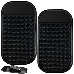 2 Pi&egrave;ces Tapis Antid&eacute;rapant Voiture Tableau de Bord, Tapis Adh&eacute;sif Antid&eacute;rapant pour Tableau de Bord de Voiture, Tapis Collant pour Telephone Voiture pour Porte Lunettes 14 x 8 cm (Shenzhen Sanhuan Recycling Technology Co Ltd, neuf)