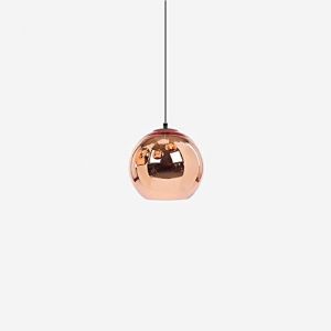 ZYMEN Personnalité Moderne Mini Globe plafonnier Finition Chrome Poli Verre Transparent soufflé à la Bouche 5 "Pouces réglable Verre Miroir Boule Suspension Salon Suspendu décoratif Barre Lumineuse (厦门东盈纳商贸有限公司, neuf)