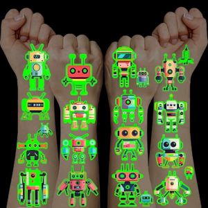 10 Feuilles Tatouage Enfant, Tatouage Ephemere Gommettes Autocollantes Sachet Anniversaire Enfants Jouet Enfant 3-12 Ans Pinata Anniversaire Garcon Cadeau Anniversaire Enfants Invites Stickers Robot (Ehonu, neuf)