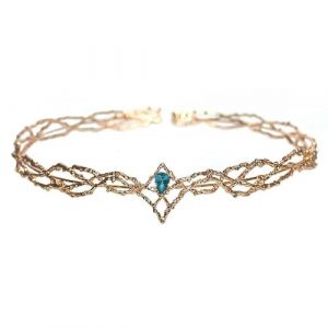 Diad&egrave;me de princesse elfe, bijoux de t&ecirc;te for femmes, 1 pi&egrave;ce, coiffe de f&eacute;e, bandeau de cheveux en cristal, couronne de cheveux elfiques, bandeau de for&ecirc;t, accessoire de cosplay elfique, diam&egrave;tre d'e (HLQLHSGZ, neuf)