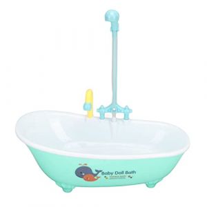 Fockety Bain pour Oiseaux, Plastique inodore, sans bavures, Robuste et Durable, Douche Automatique Bain pour Perroquet, alimenté par Batterie, fontaines de Bain pour Oiseaux avec Robinet (biaterd, neuf)