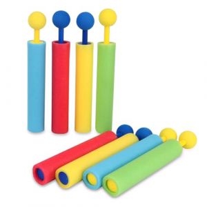 XEPWOLU Lot De 6 Pistolet À Eau Pour Enfants Et Adultes, Pistolet À Eau En Mousse, Mini Pistolet A Eau Jouets D'Été Pour Piscine, Jardin, Plage, Fête, Jeux D'Eau Exterieur, Jeux Piscine Enfant (HU YUAN JIN DE DIAN, neuf)