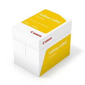 Canon Allemagne Yellow Label Papier multifonction standard, 5 x 500 feuilles UE environnement caract&egrave;res, toutes les imprimantes, A4, 80 g/m&sup2; Blanc Cie 150 (⚡FLASH TONER⚡, neuf)