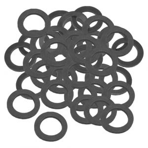 PATIKIL Rondelle Plate En Caoutchouc M16, Lot De 80, Diam&egrave;tre Int&eacute;rieur 16mm, Diam&egrave;tre Ext&eacute;rieur 24mm, &Eacute;paisseur 2mm, Joint D'&eacute;tanch&eacute;it&eacute; Pour Robinet, Tuyau D'eau, Boulon, Noir (PATIKIL UK, neuf)