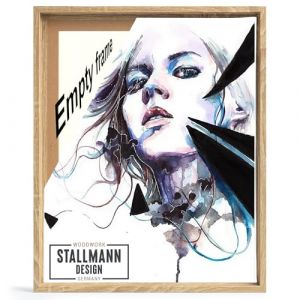 Stallmann Design - Cadre &agrave; joints creux pour ch&acirc;ssis | 100 x 140 cm | ch&ecirc;ne sonoma | Cadre MDF pour toiles avec un effet de profondeur exceptionnel (40 mm) | avec accessoires de montage | sans verre (Stallmann Design, neuf)