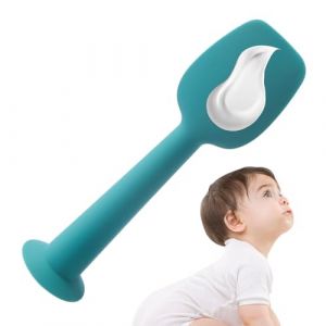 Spatule pour les fesses de b&eacute;b&eacute; | Spatule applicateur de cr&egrave;me pour couches, outil de baume souple en silicone pour soins des &eacute;ruptions cutan&eacute;es et nettoyage des fesses, application de lingettes de (katanolra, neuf)