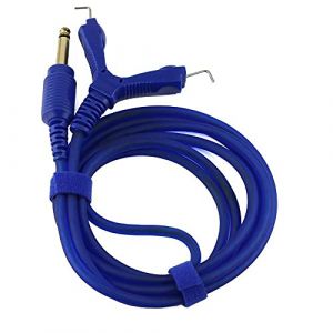 Lot de 2 c&acirc;bles souples &eacute;pais pour machine &agrave; tatouer Bleu 1,8 m (QICHIDIANZISHANGWU, neuf)