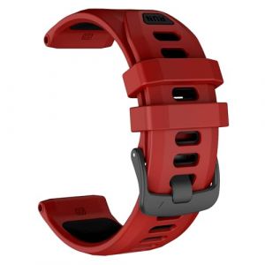 ISABAKE 22mm Bracelet pour Garmin Forerunner 935/Forerunner 945/Forerunner 955/Forerunner 965/Forerunner 970,22mm Silicone Sport Remplacement Bracelet pour Garmin Descent G1/ Descent G1 Solar (Isabake, neuf)