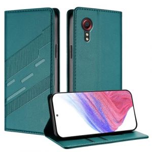 Mldjomid Coque pour Samsung Galaxy Xcover 5 Housse en Cuir PU Galaxy Xcover5 &Eacute;tui de Protection avec Emplacements Cartes Magn&eacute;tique Support Flip Case Cover pour GalaxyXcover 5, Vert Fonc&eacute; (Mldjomid, neuf)
