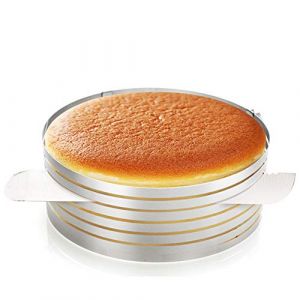 Fore Trancheur à Gâteau En Mousse, Couche Gâteau Trancheuse, Ensemble de Coupe-gâteau Réglable en Acier Inoxydable, Idéal pour Créer et Décorer Gâteaux (ForestCT, neuf)