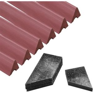 PolyMath Billard K66 Tampon en Caoutchouc Coussin de Rail de Table de Billard (Jeu de 6) Accessoires de Pare-Chocs de Rechange - 7/8/9 Pieds et Housses de Coussin de Table de Billard 12-3 mm / 0,12 (HappyMood  Sports, neuf)