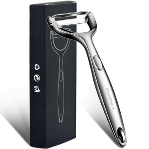 OhanaBeach&reg;Eplucheur legumes en acier inoxydable. Mat&eacute;riau &eacute;pais, facile &agrave; &eacute;plucher. econome legumes. epluche legume. eplucheur l&eacute;gumes.&eacute;conome. &eacute;plucheur l&eacute;gumes. potapeeler (OhanaBeach, neuf)