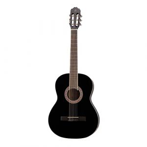 GOMEZ 001 4/4 Acoustiques Classique Guitare en Noir Haute Brillance (FAFMUSICA, neuf)