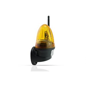 Schartec Mini lampe de signalisation 12 V 24 V et 230 V LED jaune avec antenne tige pour motorisation de porte de garage motorisation de portail coulissant (torshop-24, neuf)