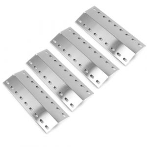 Denmay Lot de 4 cache-brûleurs universels en acier inoxydable pour Landmann Grillchef, Landmann Triton, Landmann Minton, Landmann Avalon, Grandhall Maxim GT4, 39,5 x 15 cm (Denmay, neuf)