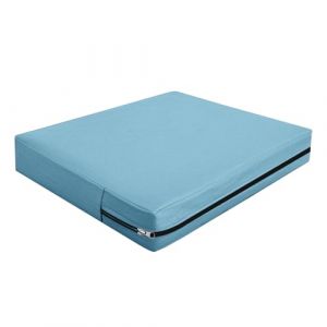Housse Coussin Exterieur Impermeable, Housse Siège Canapé Protection Complète avec Fermeture Éclair, Amovibles Housse Assise Salon De Jardin Terrasse Caravane (Grey-Blue,107×46×8cm) (YUNDU, neuf)
