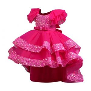 AEGJEGVD Soldes Robe Princesse Enfant Fille Dentelle Tulle en Sequins Anniversaire Robe pour La F&ecirc;te C&eacute;r&eacute;monie Robes Formelle F&ecirc;te d'anniversaire Mariage Demoiselle d'honneur Fille &Acirc;ge pour 1-10 Mois (⭐⭐⭐⭐⭐AEGJEGVD⭐⭐⭐⭐⭐, neuf)