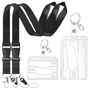 YUPZAR Ensemble de 6 pi&egrave;ces Porte Carte Transparent Rigide,Porte Badges Avec Cordon,Applicable Aux Cartes de Cr&eacute;dit,Cartes D'identit&eacute; (Olen Olesjame O&Uuml;, neuf)