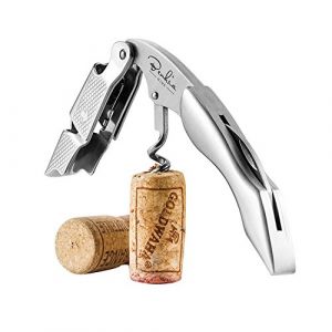 BENKIA Sommelier en acier inoxydable - Tire-bouchon professionnel, qualité hôtel et restaurant, avec décapsuleur et coupe-capsule - Limonadier professionnel serveur (Presch, neuf)