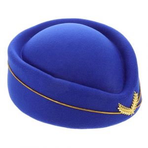 SAFIGLE Chapeau D'hôtesse Feutre Casquette Femme Hôtesse De L'air Chapeau Rouge Femme Bonnet De Vol Casquette Hôtesse De L'air Costume De Vol Bonnet D'hôtesse En Laine Imitation Monny (Grand Di, neuf)