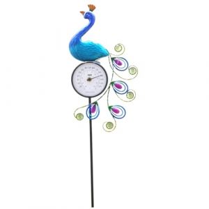 Thermomètre extérieur Design de paon de conception solaire étanche thermomètre extérieur avec pommette 42 pouces éclair (enshishiqiannanwangluoyouxiangongsi, neuf)