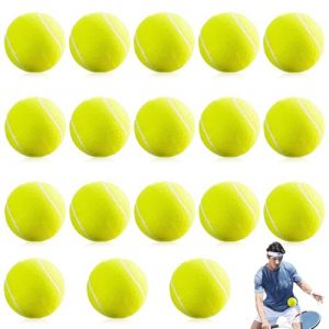 GOMETY 18 Pi&egrave;ces Balle De Tennis pour Chien, Mini Balle De 5 Cm pour Petits Chiens, Jouet Interactif Durable, Balles De Jeu Chiot Compatibles avec Lanceur Automatique (XULAI LIMITED, neuf)