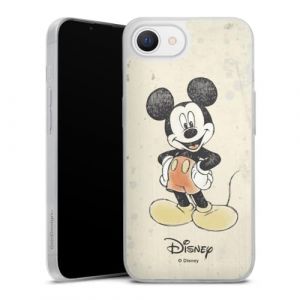 Coque Slim Compatible avec Apple iPhone 16e 2025 Etui Silicone Ultra Fine Coque en Silicone Ultra Fine Produit sous Licence Officielle Mickey & Minnie Aquarelle (DeinDesign - GmbH, neuf)
