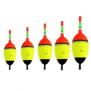 Flotteur Peche, Bouchon Lumineux Peche, Flotteur Lumineux De Pêche Nuit, 5 Pièces Flotteur Truite, Flotteurs pour Pêche, Truite Bouchon, Bouchon De Peche, Peche Bouchon, 15g, 20g, 30g, 40g, 50g (charey, neuf)