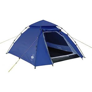 Lumaland Tente de camping pop-up | Tente d&ocirc;me pour 2 &agrave; 3 personnes 215 x 195 x 120 cm | Tente igloo 4 saisons | Tente de trekking et festival | L&eacute;ger, &eacute;tanche et robuste | Montage simple, rapide [bleu (DS e-Sales GmbH, neuf)