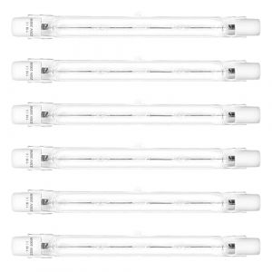 LedWekei Ampoules halog&egrave;nes, ampoule halog&egrave;ne T3 r7s 118 mm 200 W, ampoule T3 de type J, blanc chaud 2700 K, ampoules halog&egrave;nes &agrave; double extr&eacute;mit&eacute; (paquet de 6) (LedWekei FR, neuf)