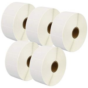 5 Compatibles Rouleaux 38mm x 25mm Étiquettes thermique pour Zebra GK420d GK420t GC420d GX420d GX420t GC420t GX430t GT800 LP2844 TLP 2844 Citizen CL-S521 CL-S621 CL-S631 (2000 Étiquettes par Rouleau) (Printing Saver, neuf)