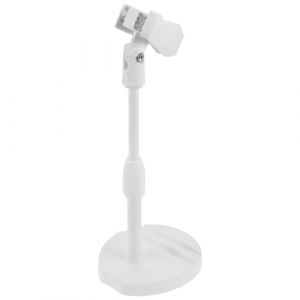 IMIKEYA Support de Lampe à Ongles Portable Blanc Rotation 360° pour Manucure Mini Support UV Multifonction Réglable Pied de Micro de Table pour Soin des Ongles à Domicile et Salon (Elsy Abbas, neuf)