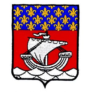 Patch ecusson brodé paris ile de france blason armoirie drapeau region (Akachafactory, neuf)