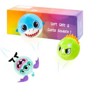 U&C Planet 3 balles rebondissantes Jouets en Peluche Super Doux pour Enfants, rebondissant jusqu'&agrave; 3 m&egrave;tres, Cadeau pour Les Tout-Petits gar&ccedil;ons et Filles &acirc;g&eacute;s de 3 Ans et Plus (U&C Planet, neuf)