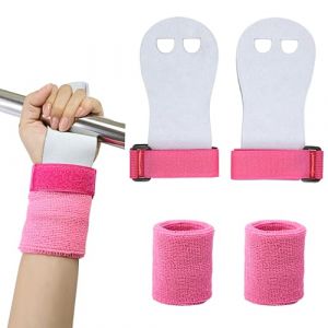 Ensembles de maniques de gymnastique pour filles, jeunes et enfants, gants de prise de gymnastique pour barres de gymnastique, protection de la paume et accessoires de soutien de sport du poignet pour (妙克斯商贸, neuf)
