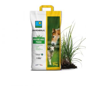 BARENBRUG - Mélange Prairie - Productif et Appétent - Rapide d’Installation - Très Bonne Pérennité - Production Alimentation pour Animaux - Fabriqué en France - 5KG (Barenbrug, neuf)
