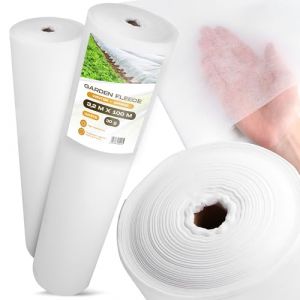 Voile Horticole Protection Plantes Hiver Printemps 3,2 x 100m Blanc Couverture 30g R&eacute;coltes Acc&eacute;l&eacute;rateur de Croissance UV L&eacute;gumes B&acirc;che Jardin Anti Insecte Potager Contre Le Froid (Instalguru-fr, neuf)