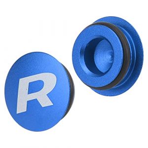 Cache Anti-poussière de Pédalier pour VTT, Capuchon de Support de Boulon de Fixation de Bras de Manivelle de Vélo, Capuchon d'arbre Central en Alliage D'aluminium pour(1 Cache Anti-poussière Bleu) (Qinqinzi, neuf)