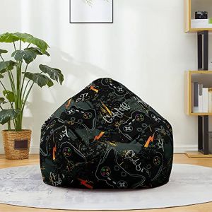 Highdi Pouf Poire Adulte et Enfants, Pouf sans Remplissage Confortable Fauteuils Chaise Canapé pour Jouets et Accessoires, Facile à Entretenir, L:90x110cm, Violet, Polyester, Tous les Âges, Unisex (Highdi, neuf)